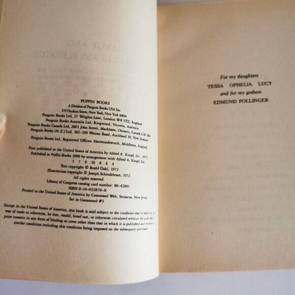 1988 Charlie and the Great Glass Elevator Paperback, Roald Dahl Vintage Kid Book - Picture 4 of 8